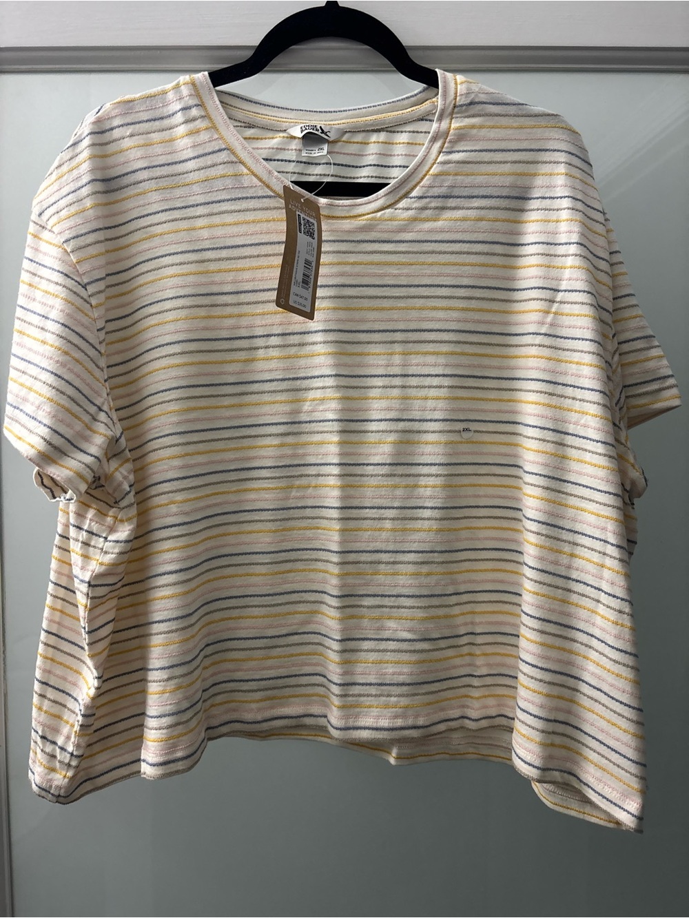 NWT Eddie Bauer Striped Short-Sleeve Crewneck Top